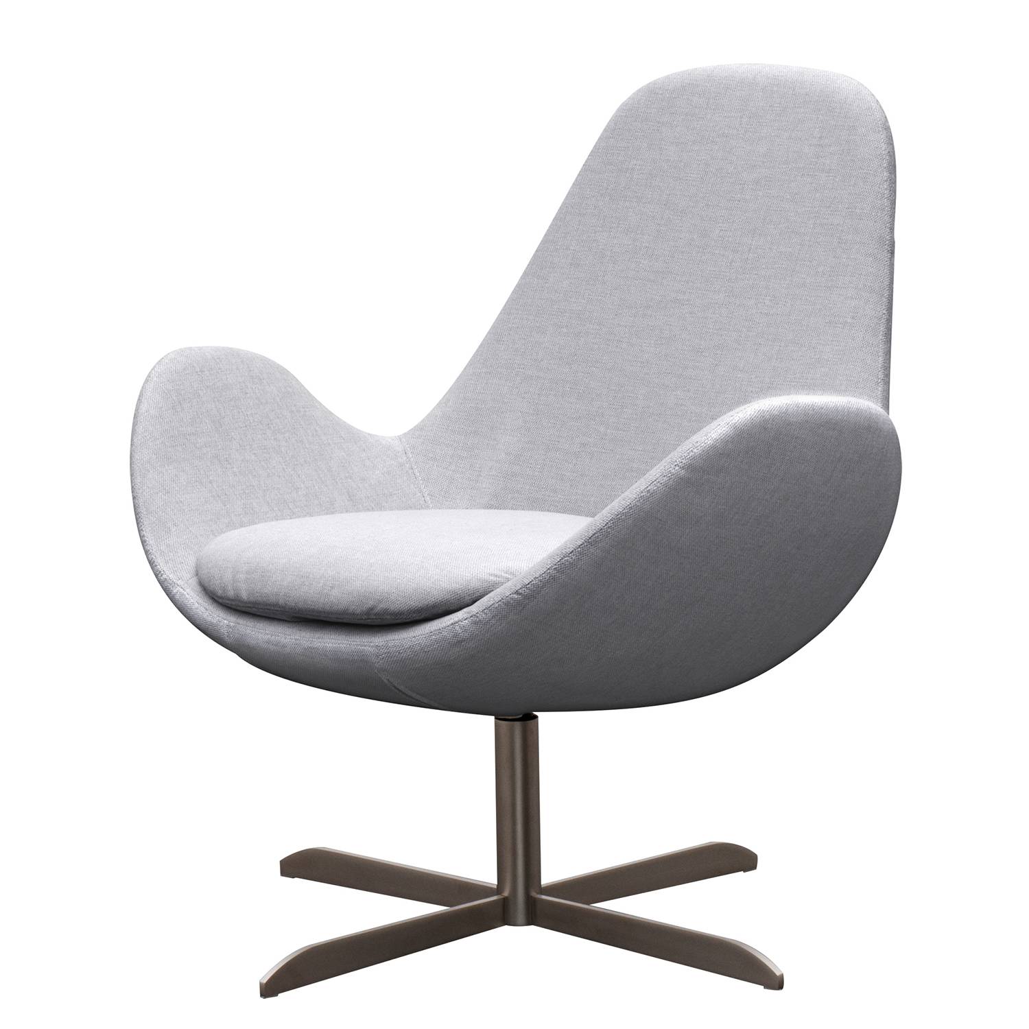 goedkoop Fauteuil Houston II geweven stof Roestvrij staal Stof Saia Lichtgrijs Studio Copenhagen