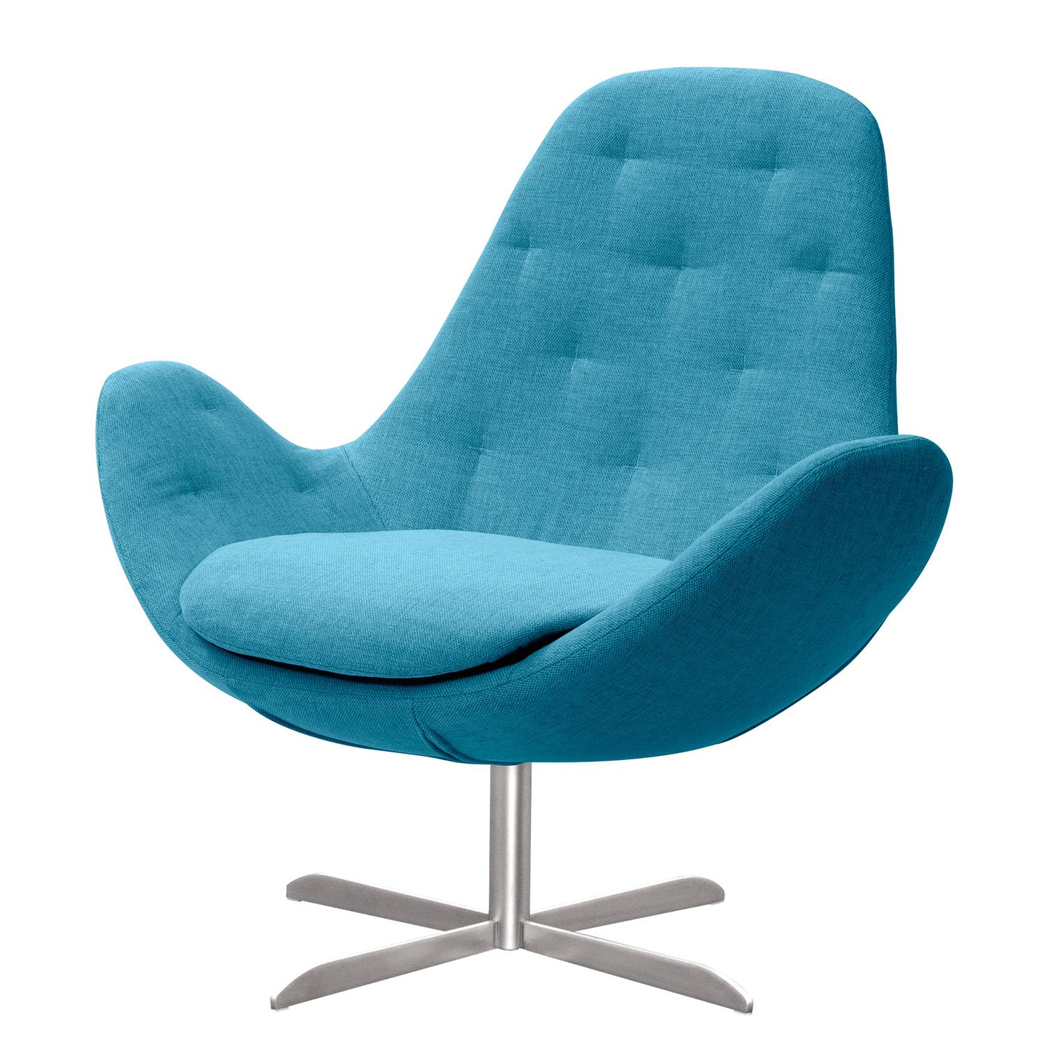goedkoop Fauteuil Houston IV geweven stof Roestvrij staal Stof Anda II Turquoise Studio Copenhagen