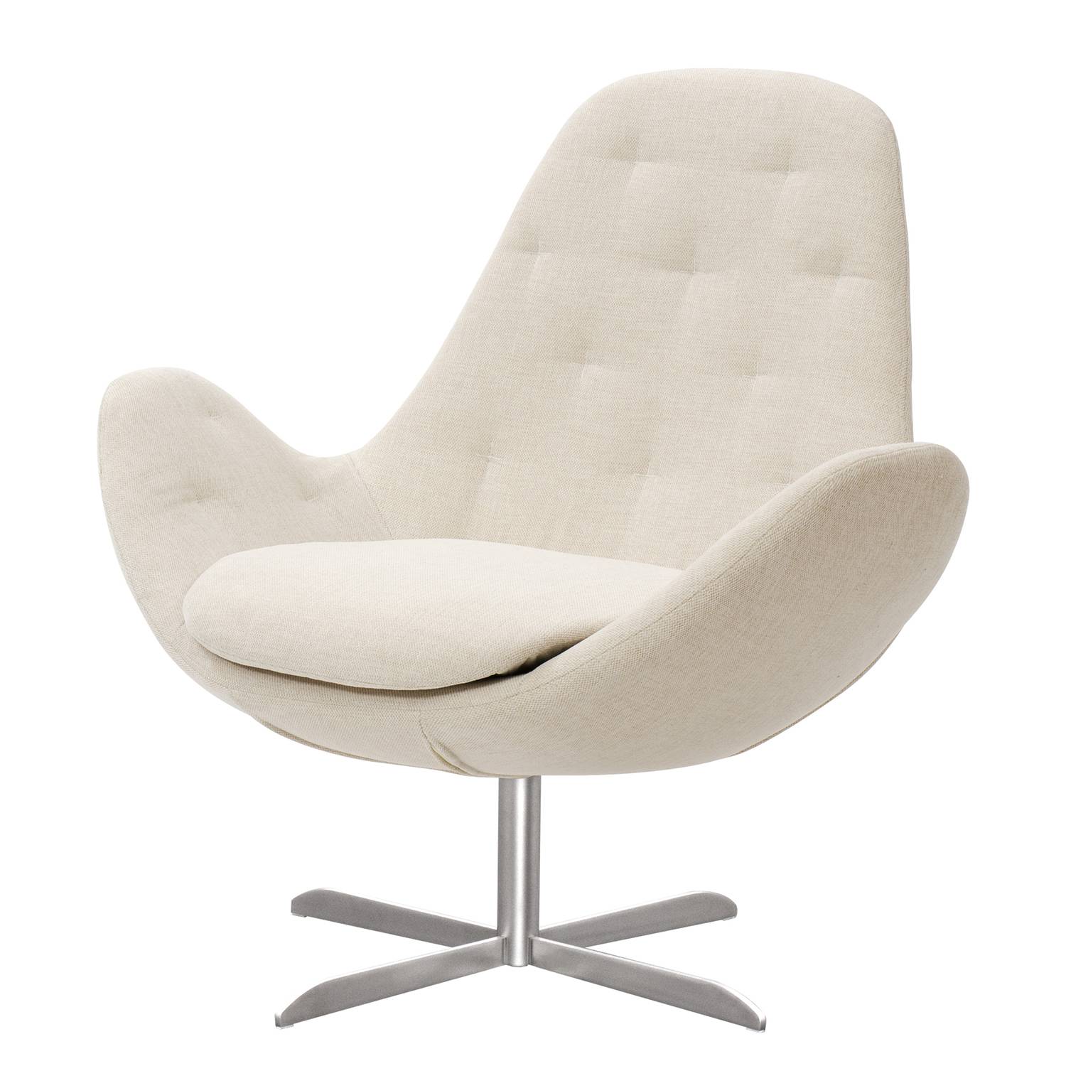 goedkoop Fauteuil Houston IV geweven stof Roestvrij staal Stof Saia Beige Studio Copenhagen