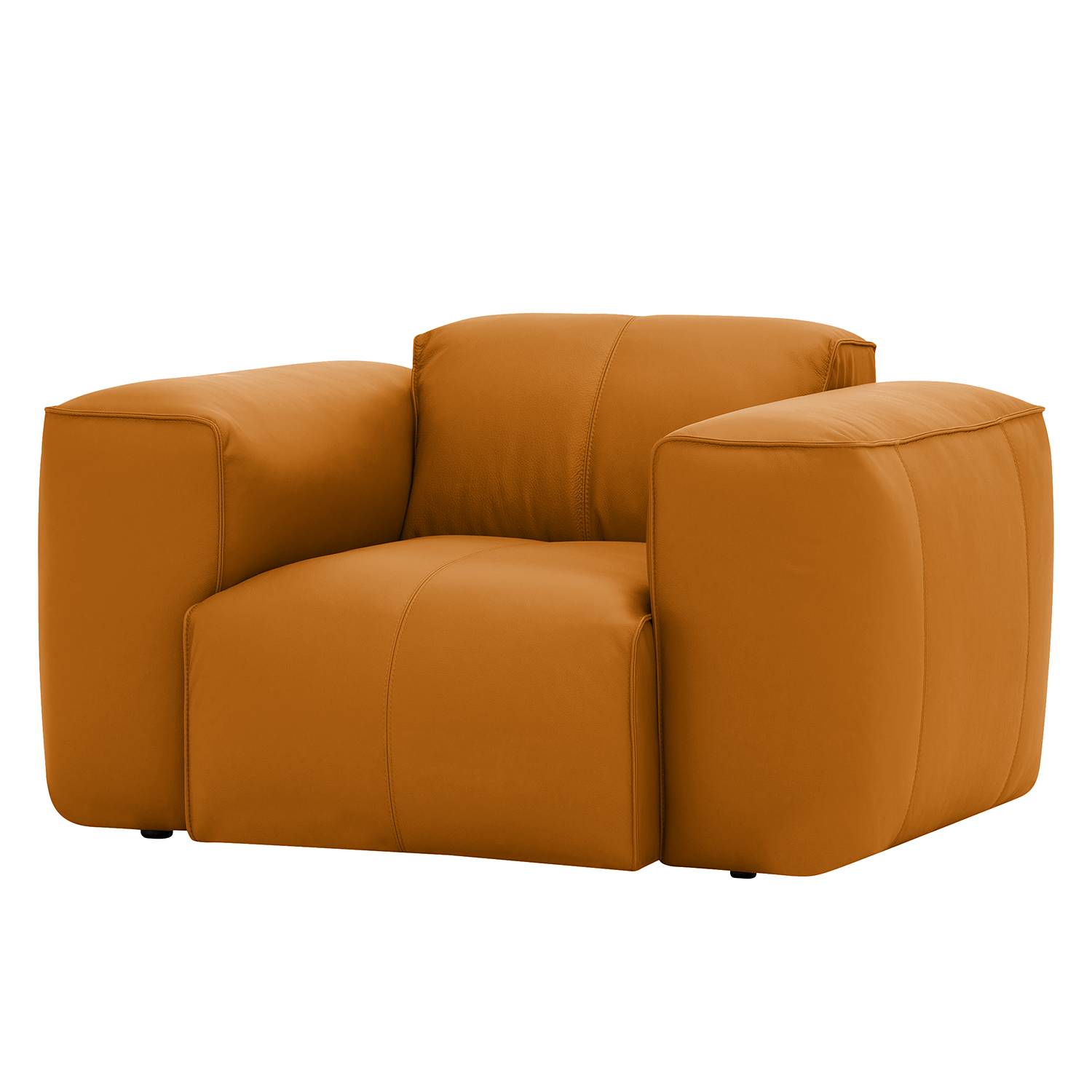 goedkoop Fauteuil Hudson echt leer Echt leer Neka Cognackleurig Studio Copenhagen