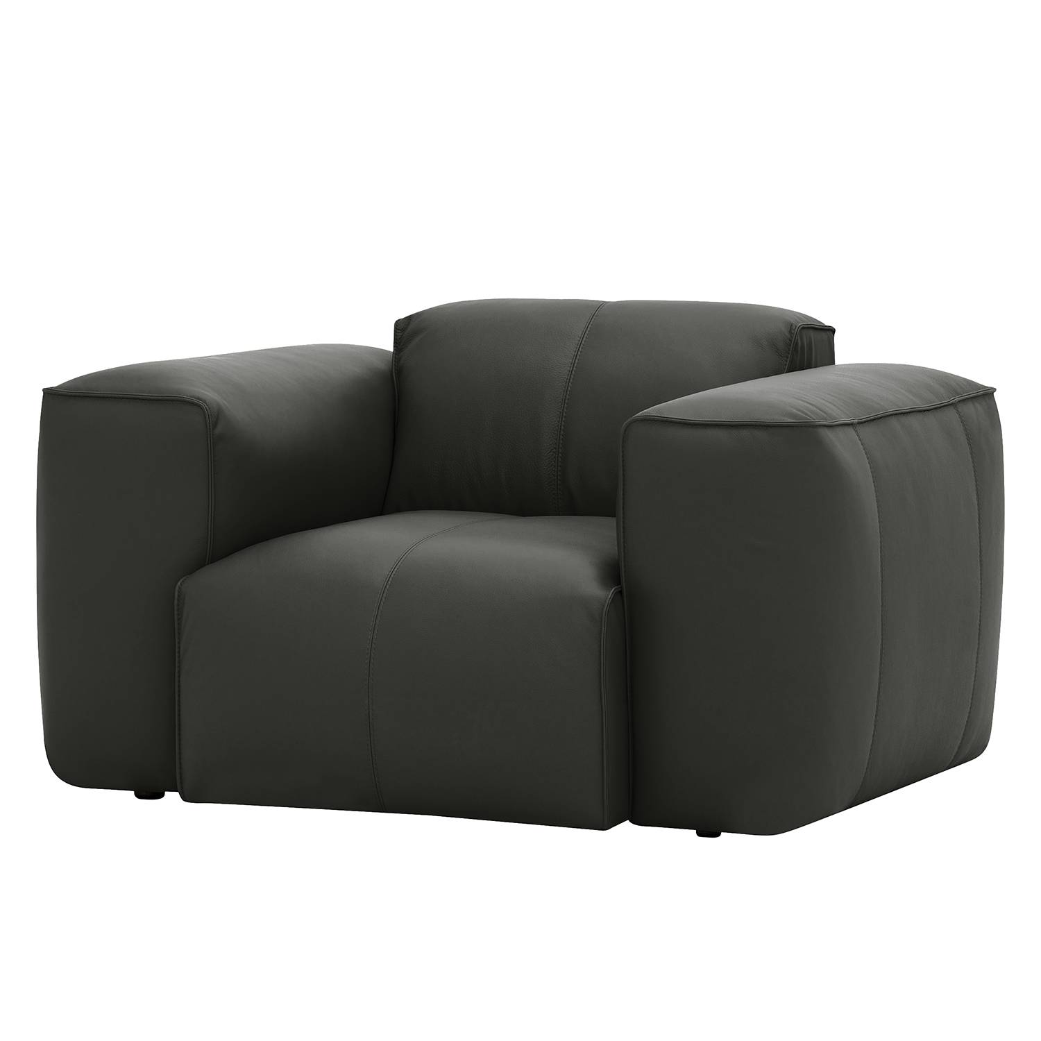 goedkoop Fauteuil Hudson echt leer Echt leer Neka Grijs Studio Copenhagen