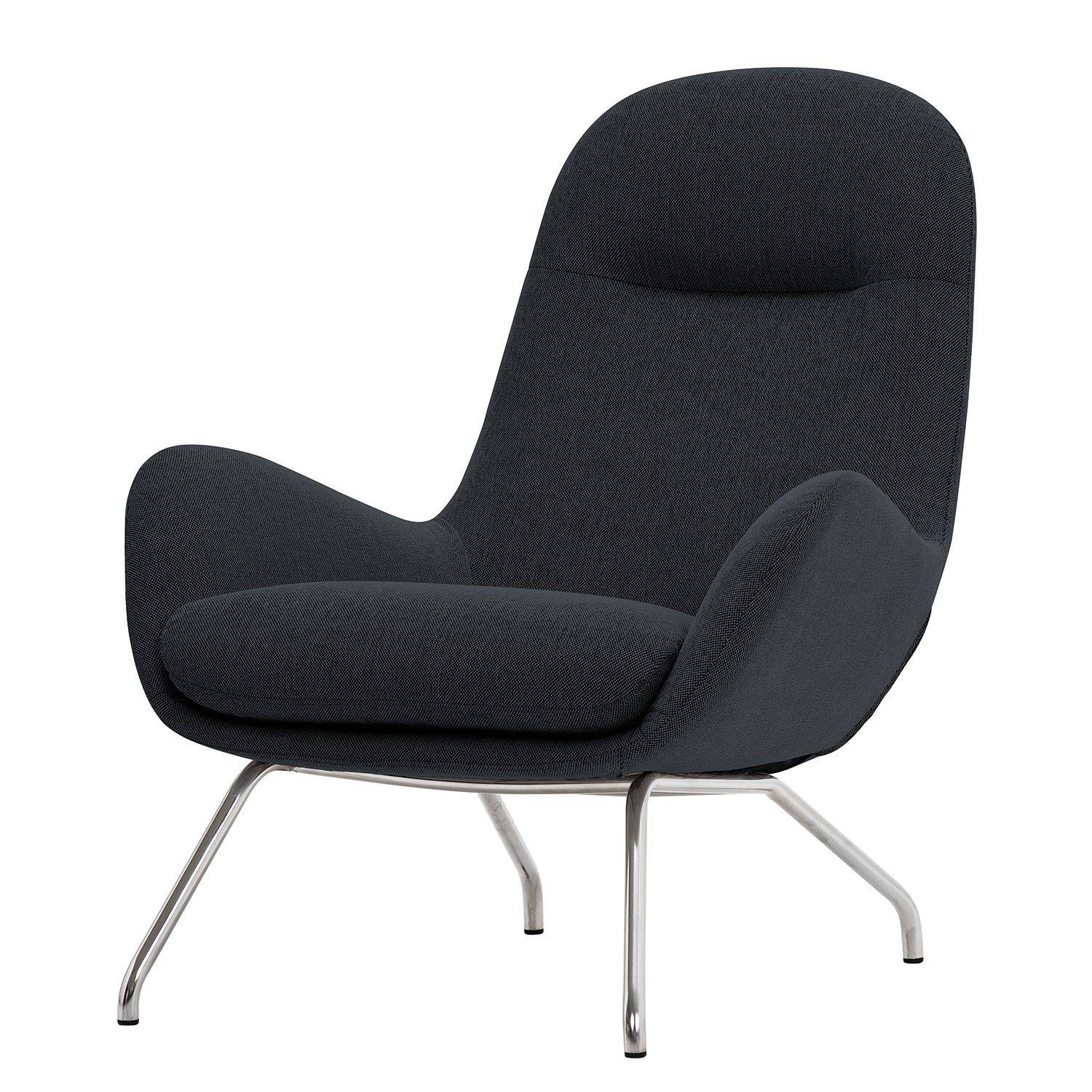 goedkoop Loungefauteuil Lannister geweven stof Stof Saia Antraciet Studio Copenhagen