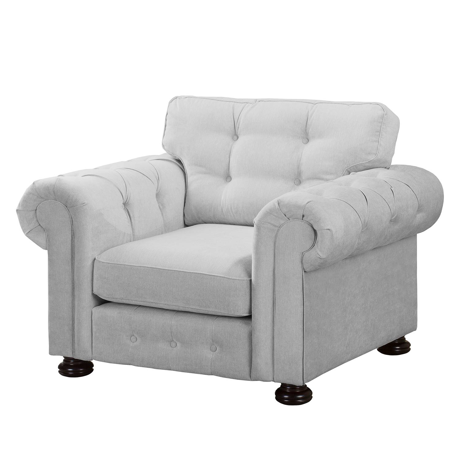 goedkoop Fauteuil Marau microvezel Kiezelkleurig reconcept