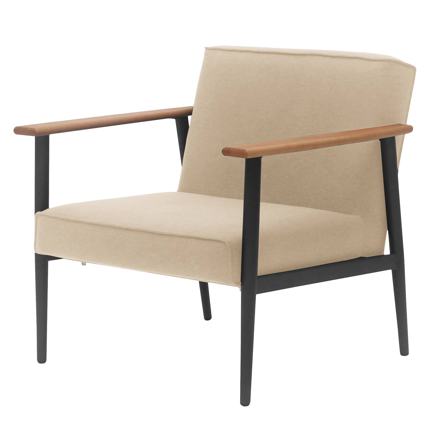 goedkoop Fauteuil Memus geweven stof Beige Studio Copenhagen