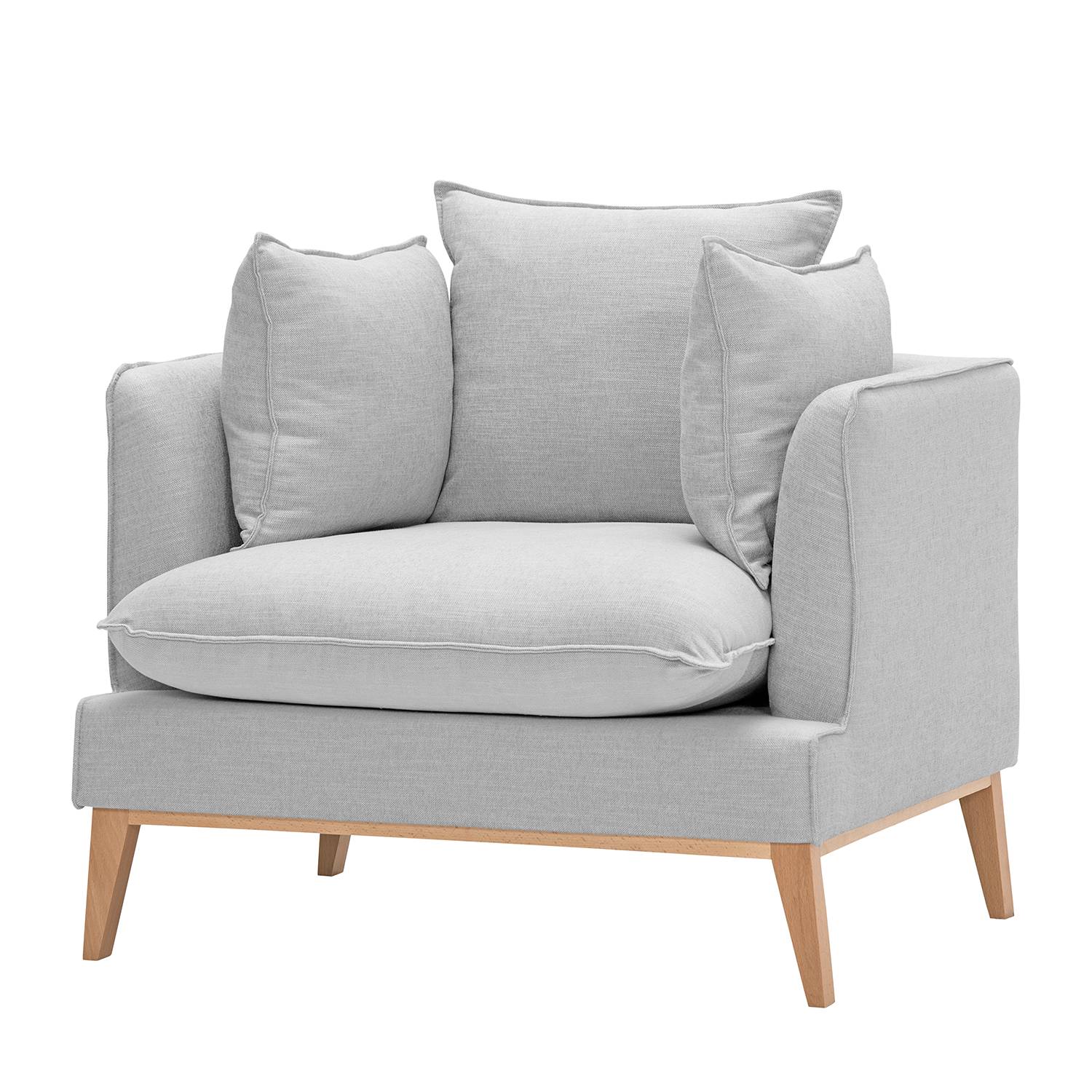 goedkoop Fauteuil Sulviken geweven stof Stof Dona Grijs Morteens