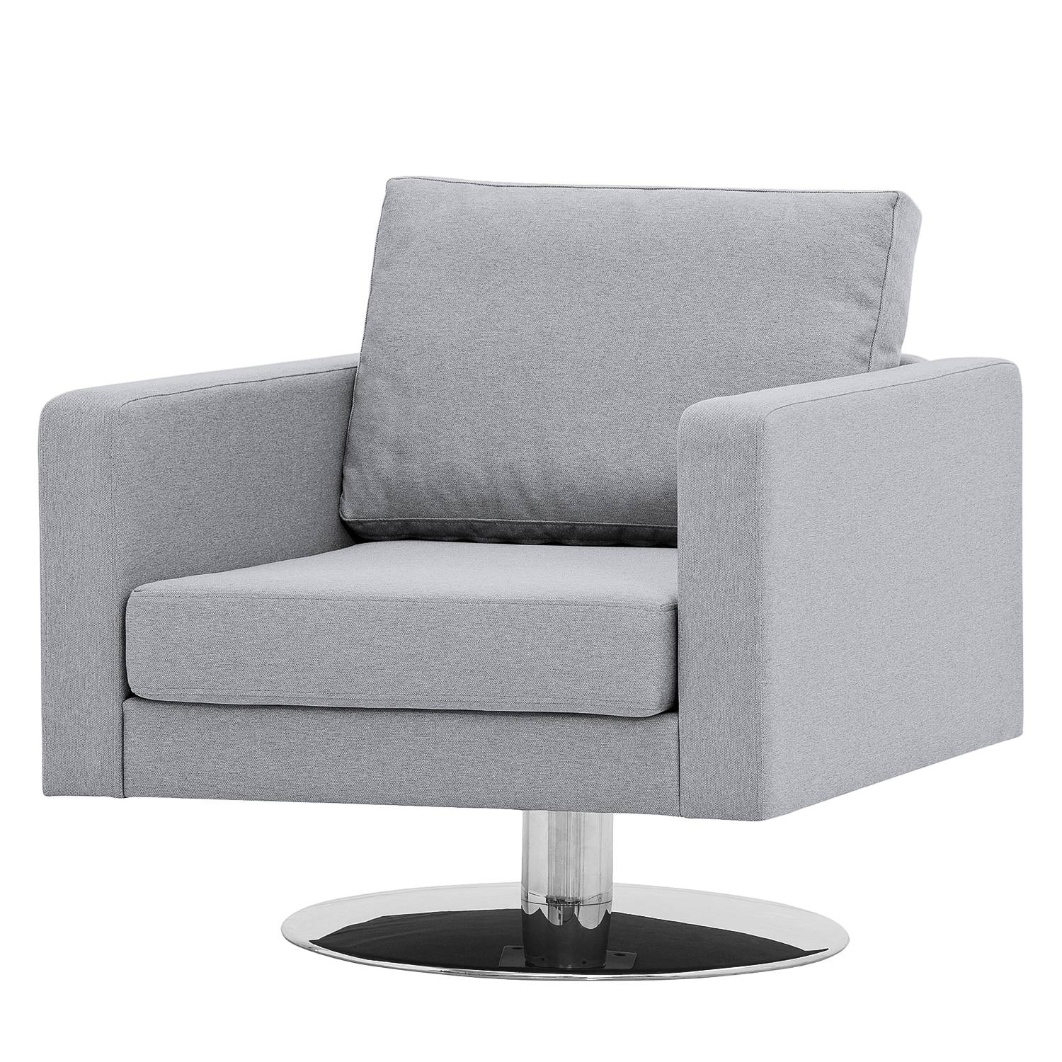 goedkoop Draaifauteuil Portobello geweven stof Stof Milan Lichtgrijs Fredriks