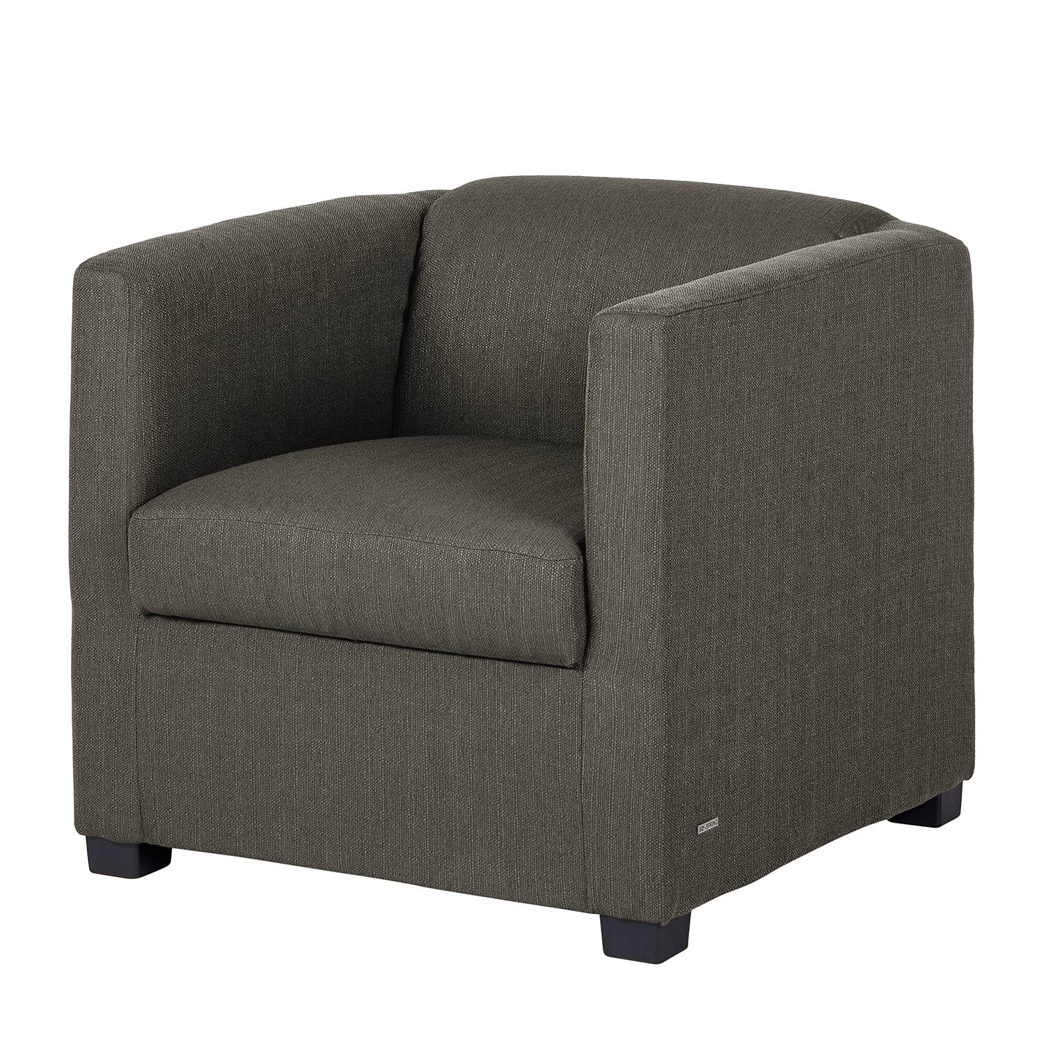 goedkoop Fauteuil Savja geweven stof Boxspring Donkergrijs Home Design