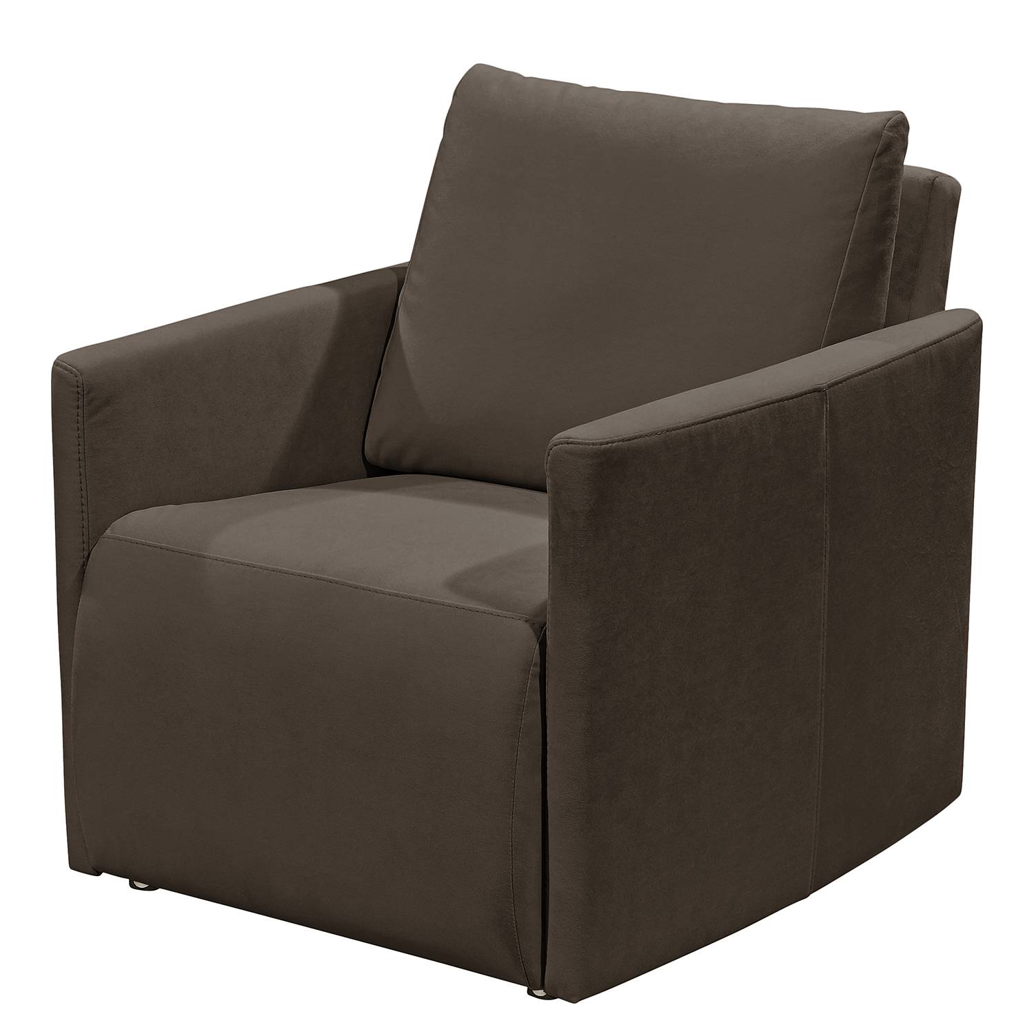 goedkoop Fauteuil Tancon geweven stof Donkerbruin Fredriks