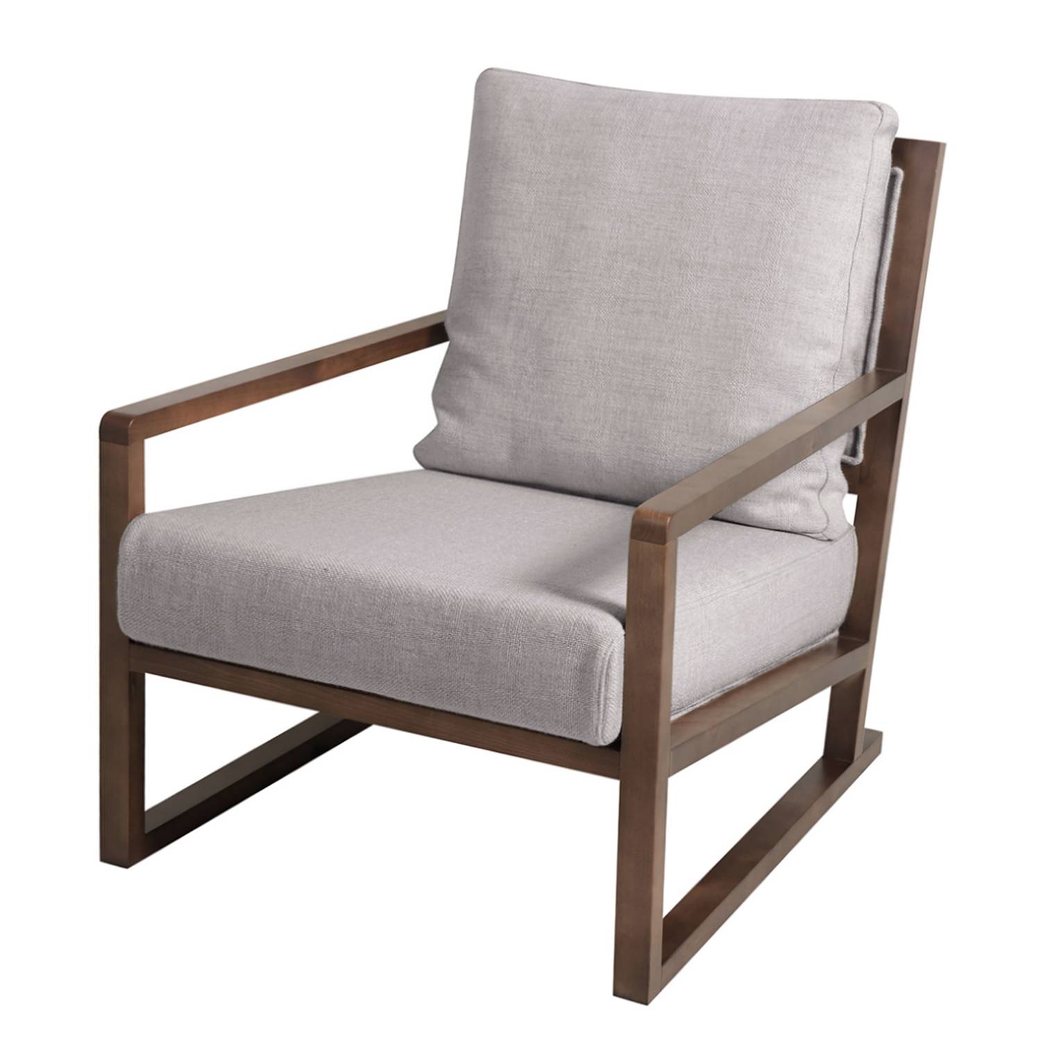 goedkoop Fauteuil Woolwich geweven stof Stof Andra Lichtgrijs Studio Copenhagen