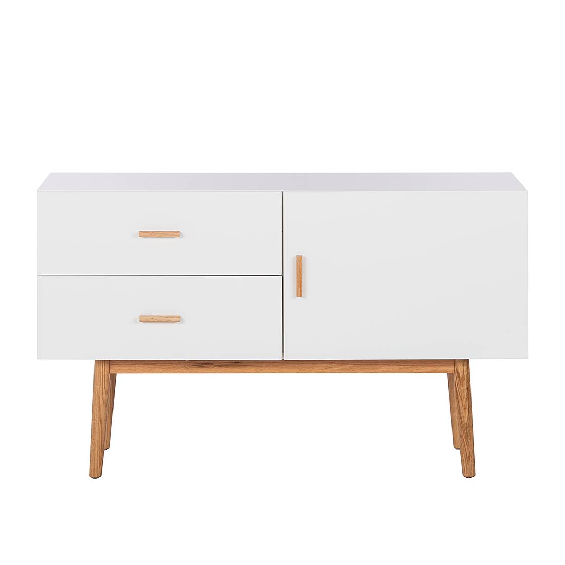 Sideboard LINDHOLM II - Weiß / Eiche