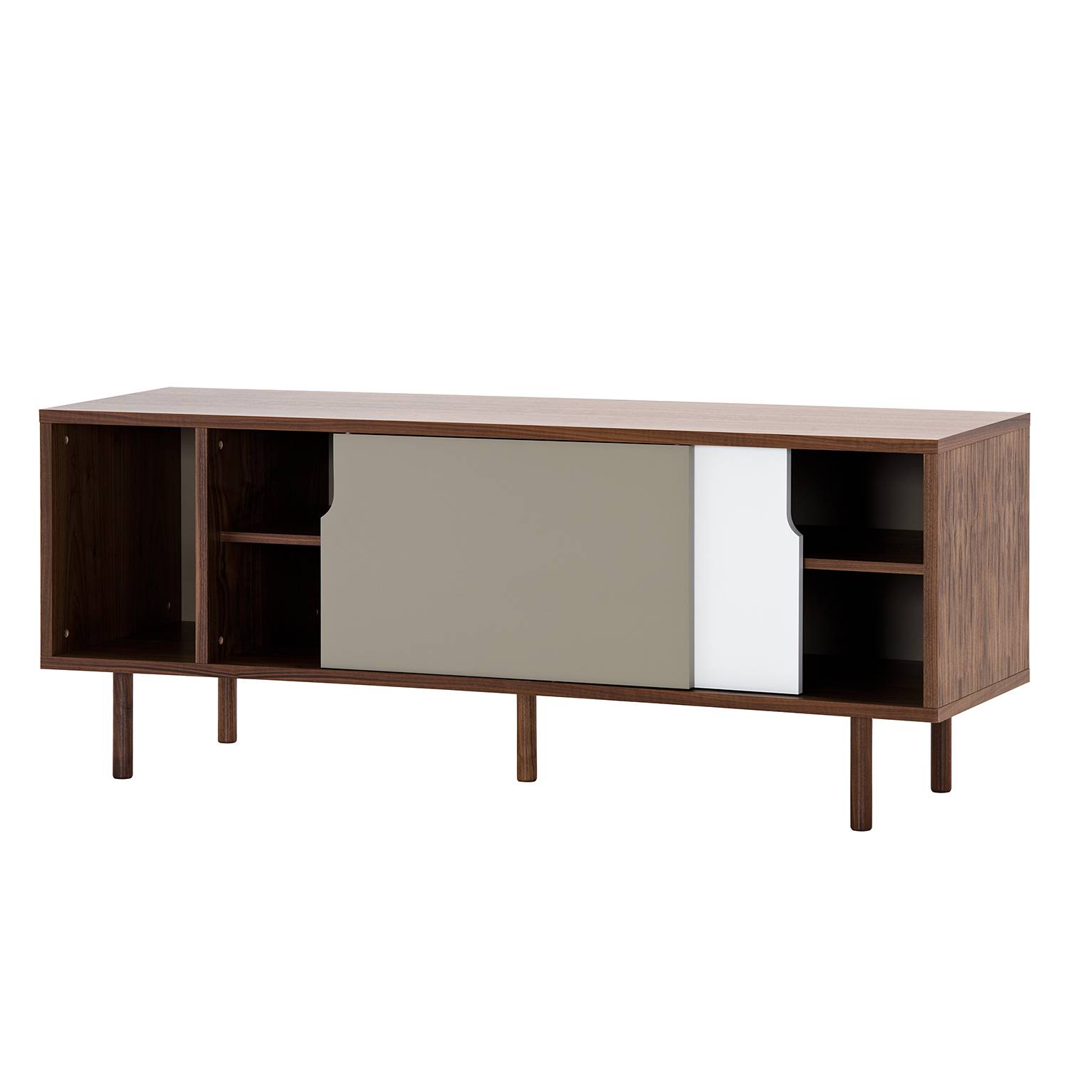 Sideboard NOA I - Weiß / Steingrau