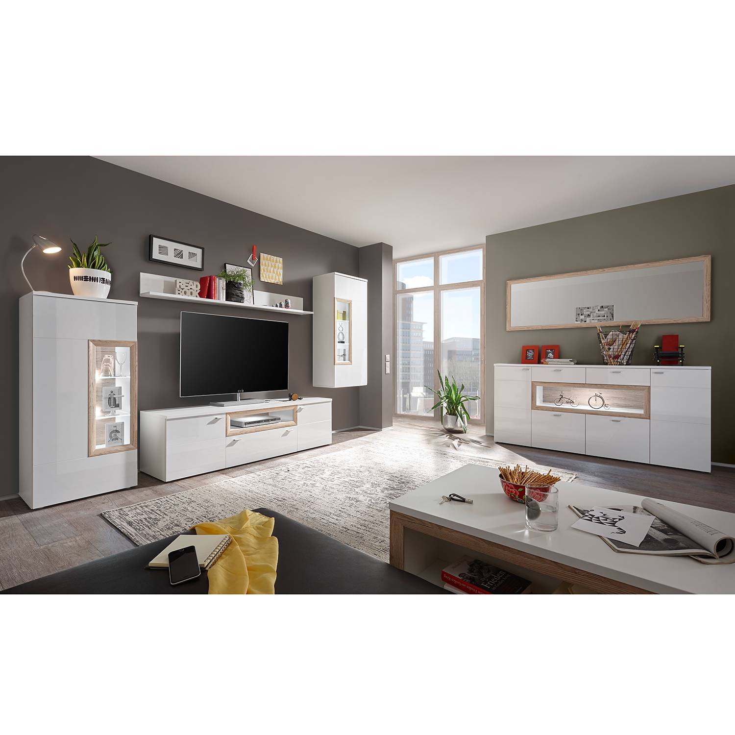 Tv Meubel Cornhill Incl Verlichting Mooved mooved kopen in de aanbieding