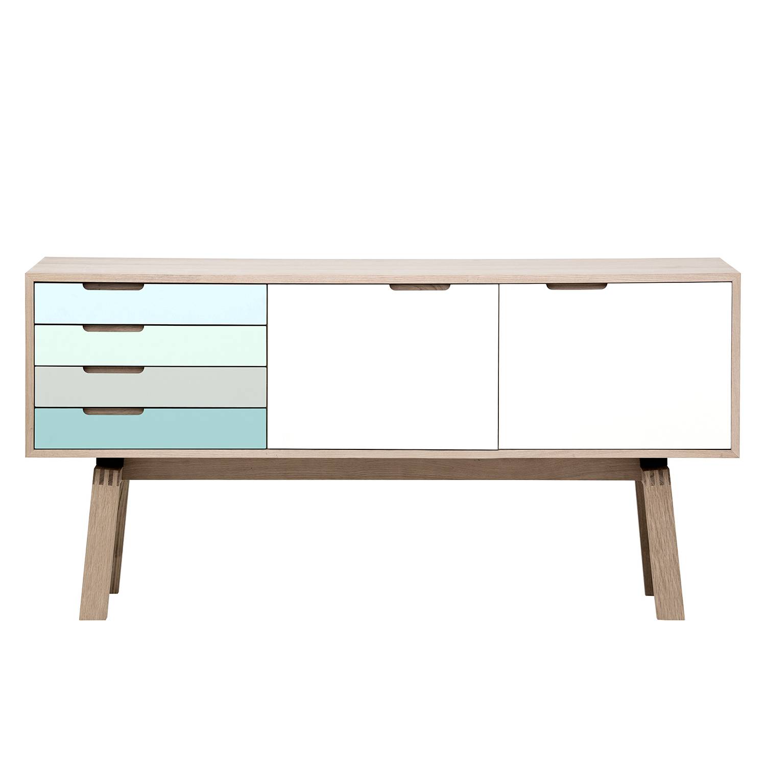 Sideboard STIG II - Teilmassiv Eiche