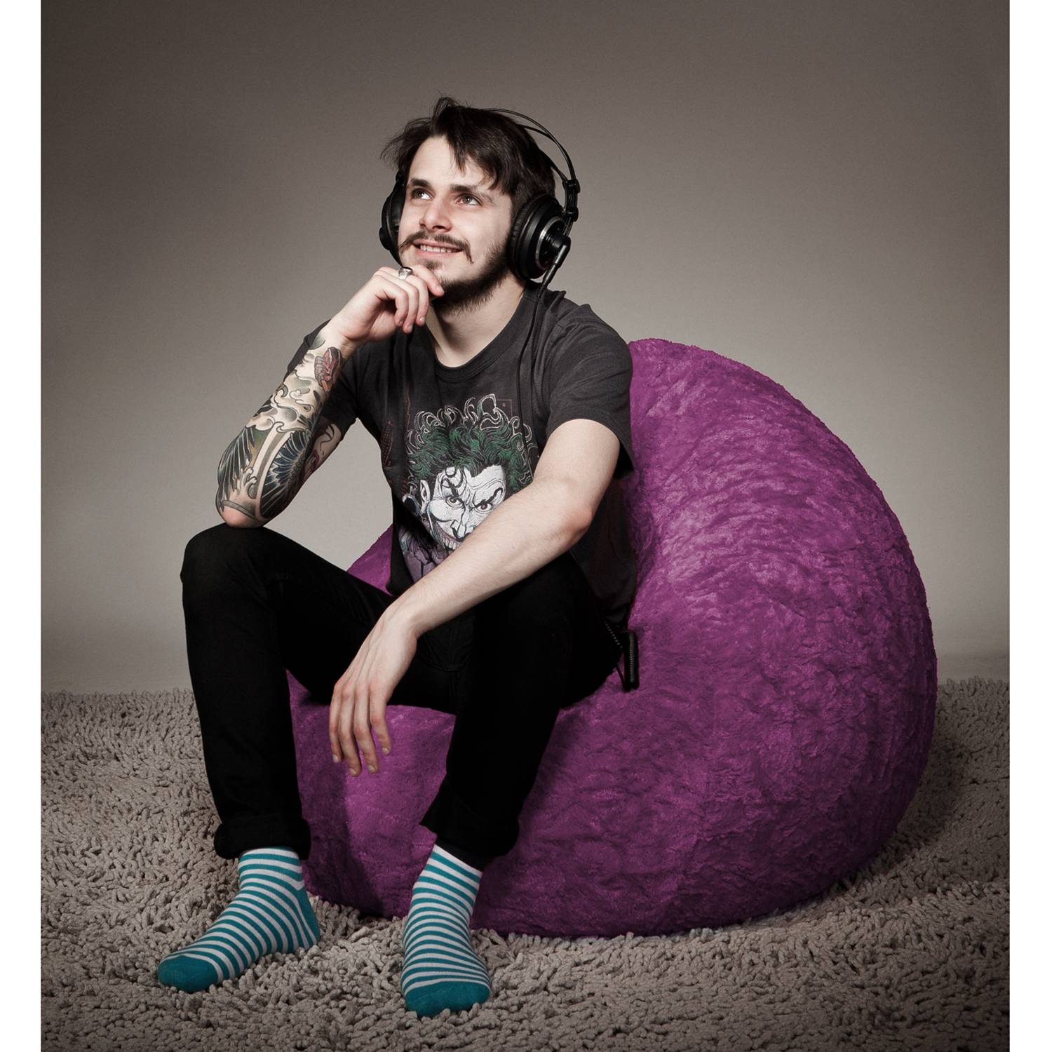 Pouf poire Fluffy XL