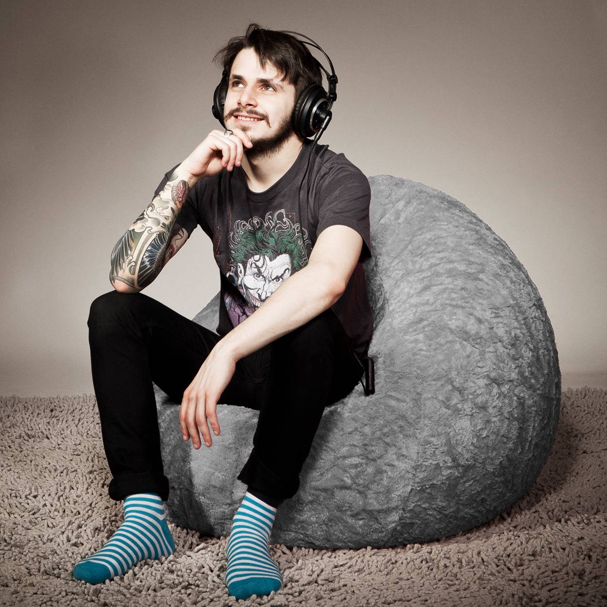 Pouf poire Fluffy XL