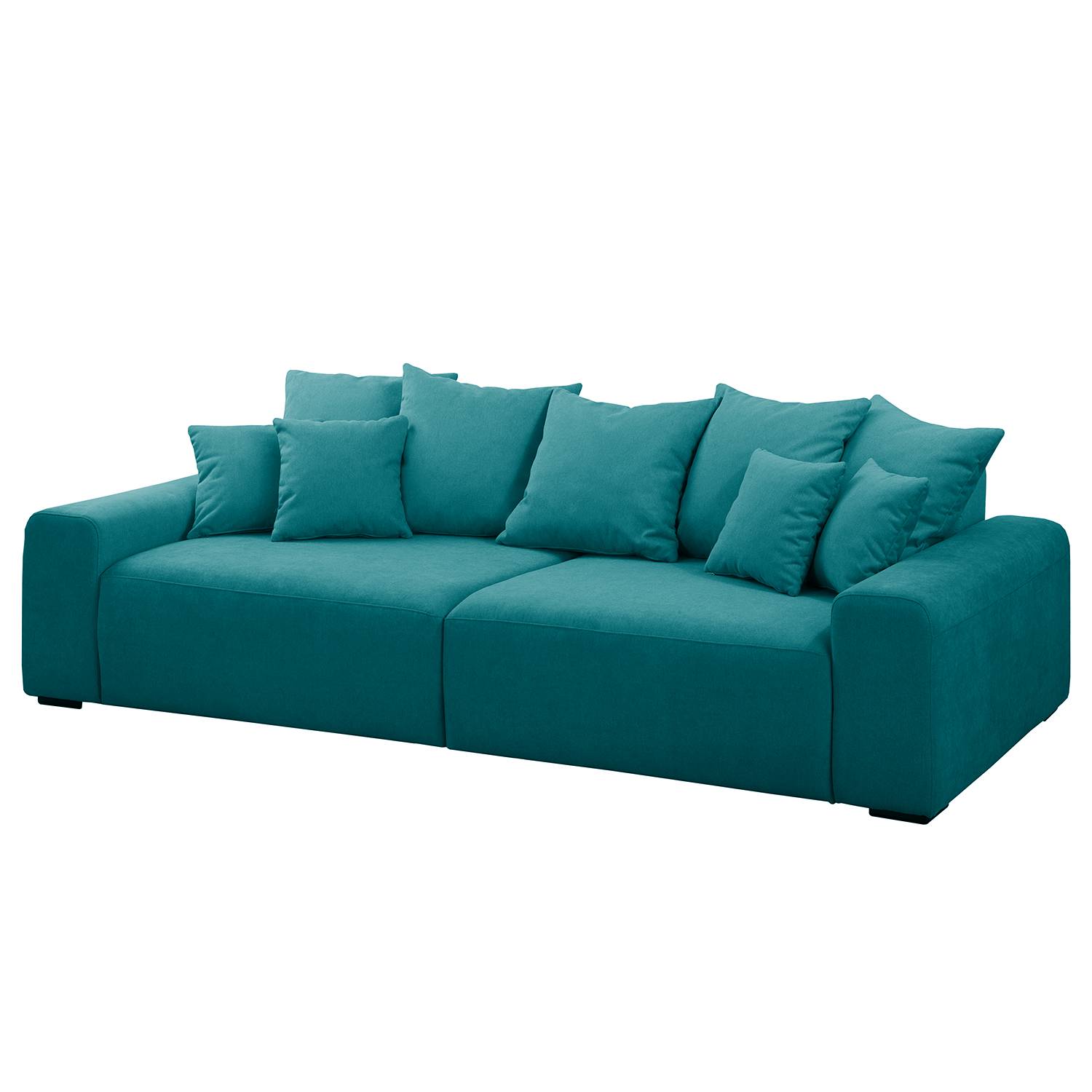 goedkoop Bank Caia 3zitsbank geweven stof Turquoise Fredriks