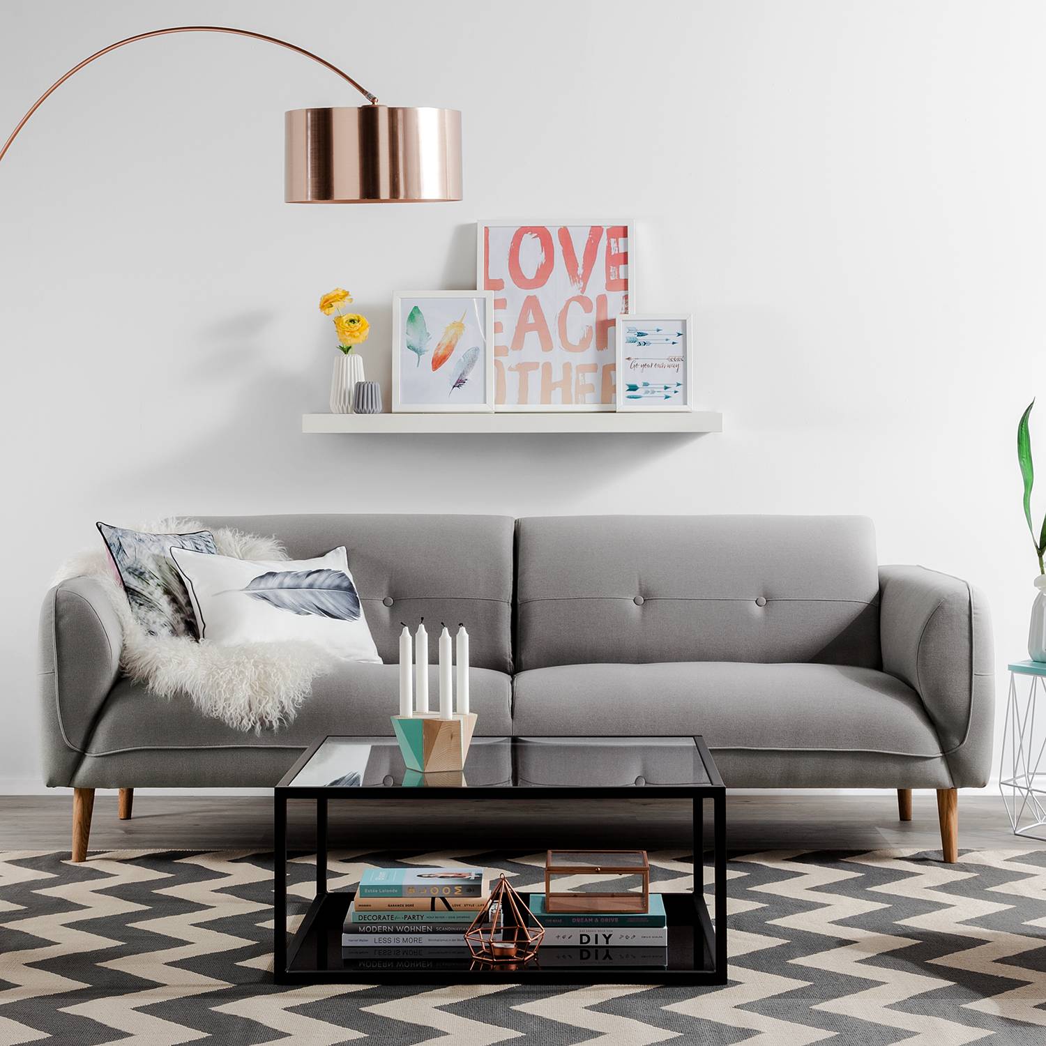 Sofa Cala (3-Sitzer) Webstoff
