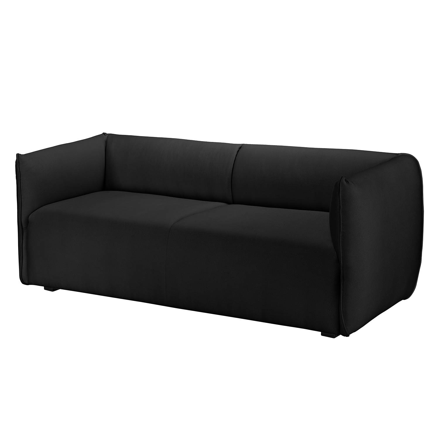 home24 Fredriks Sofa Grady I 3-Sitzer Anthrazit Webstoff 191x70x78 cm (BxHxT) Modern
