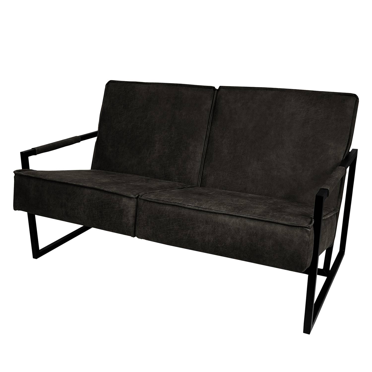 home24 ars manufacti Sofa Rhode 2-Sitzer Basalt Mischgewebe 125x74x82 cm
