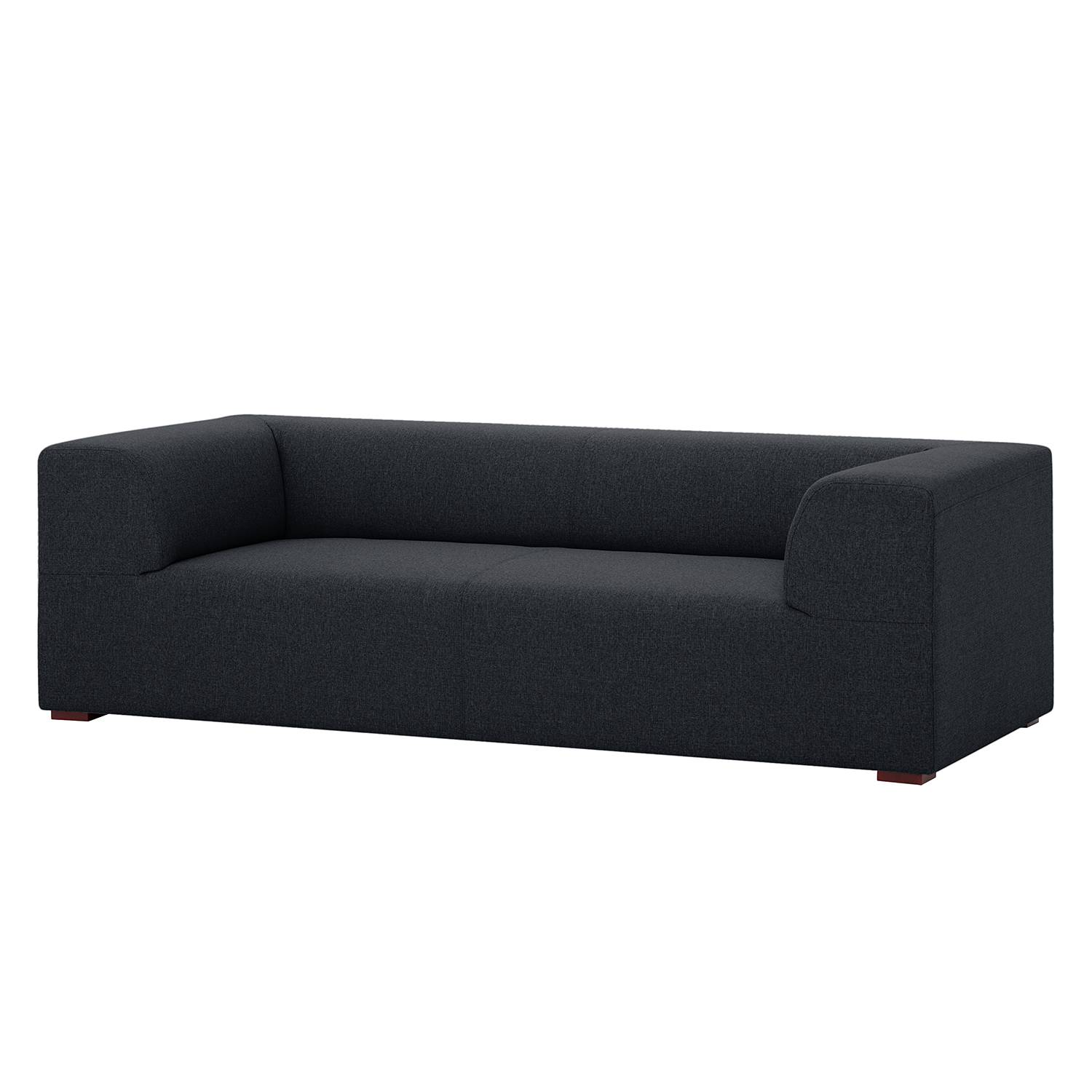 home24 Fredriks Sofa Seed 3-Sitzer Anthrazit Webstoff 220x67x95 cm