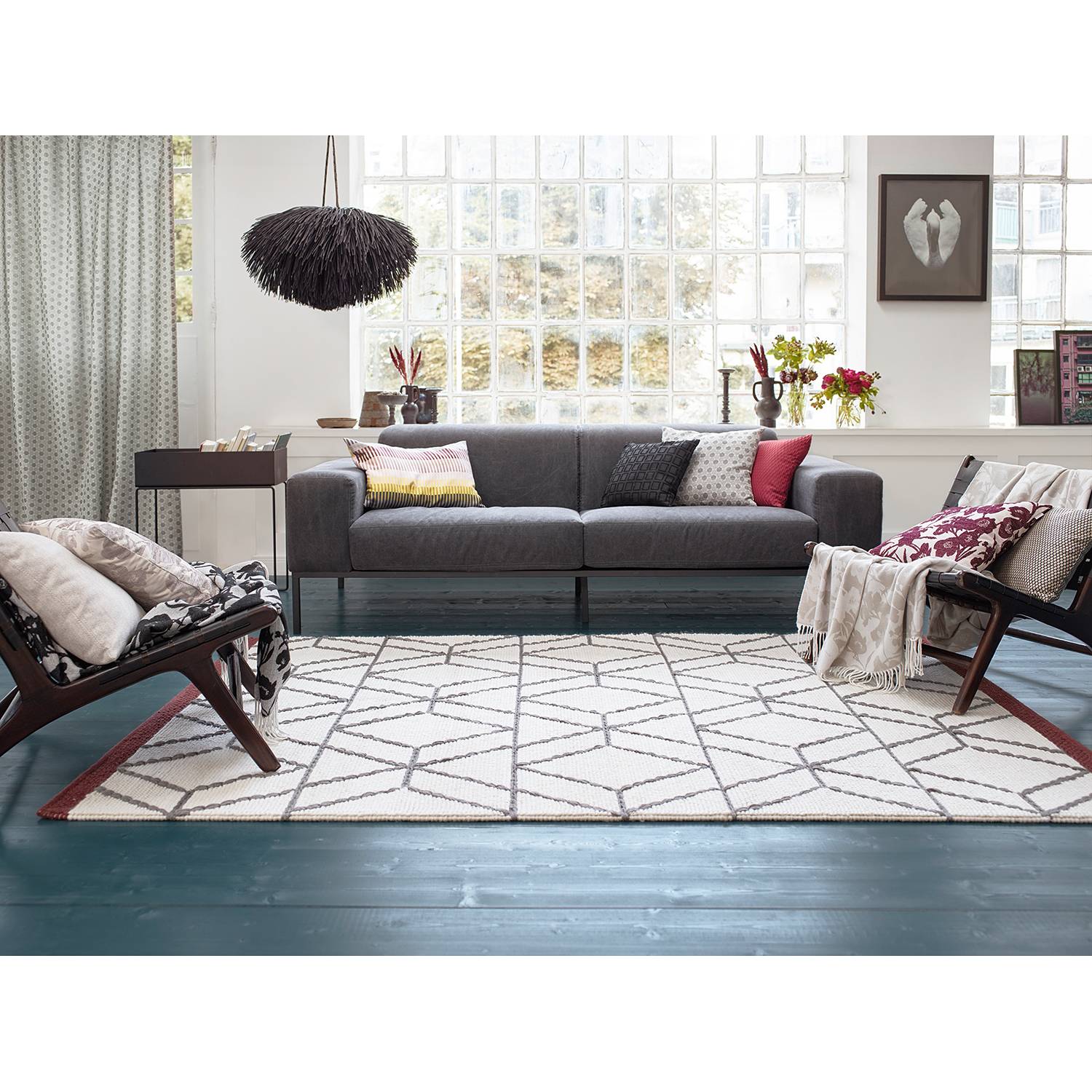 Tapis Hexagon (tissé à la main)