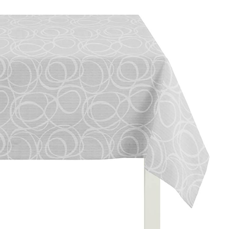 home24 Apelt Tischdecke Alabama Grau Kunstfaser Modern 85x85 cm (BxT)