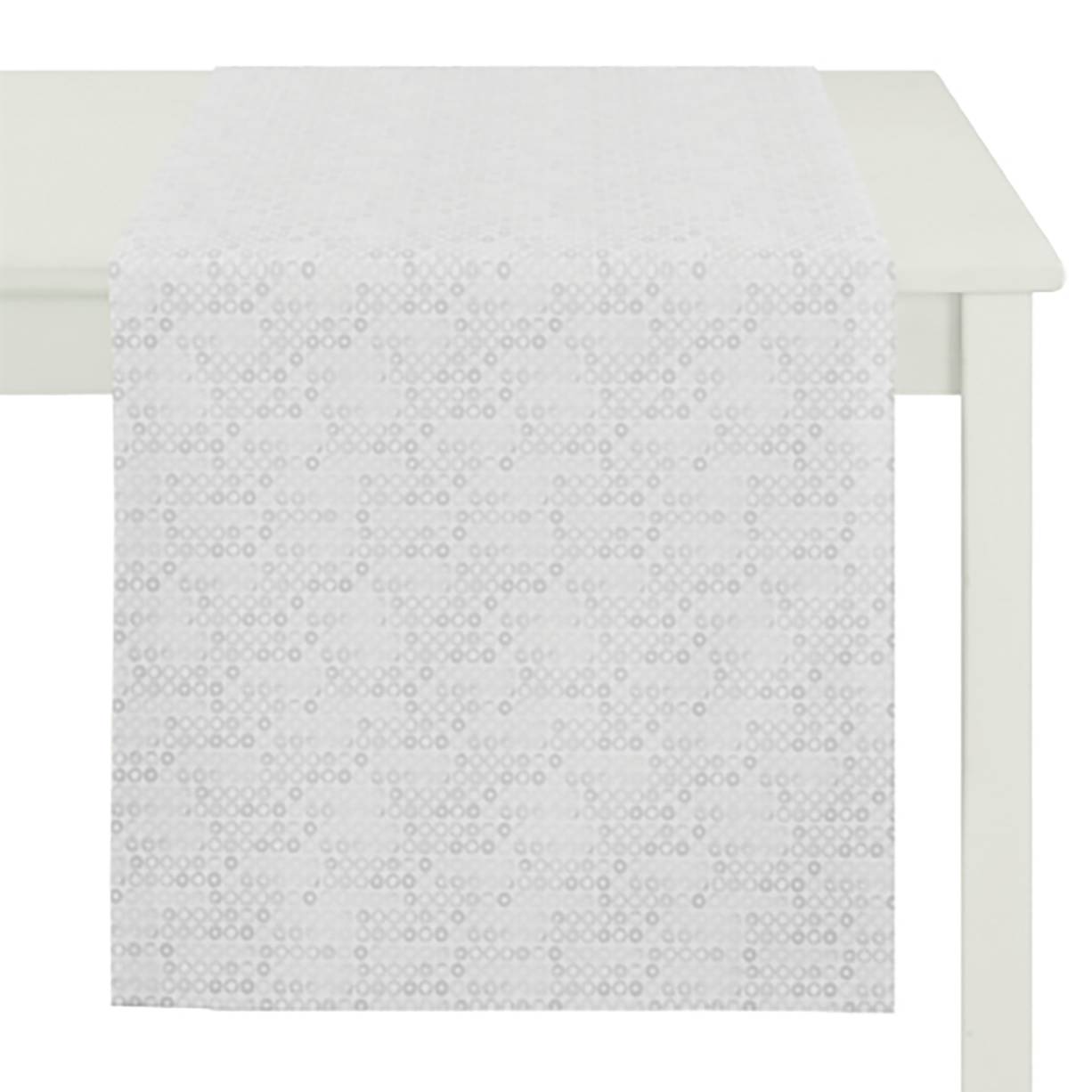 home24 Apelt Tischläufer Casino Kies Webstoff Skandi 48x140 cm (BxT)