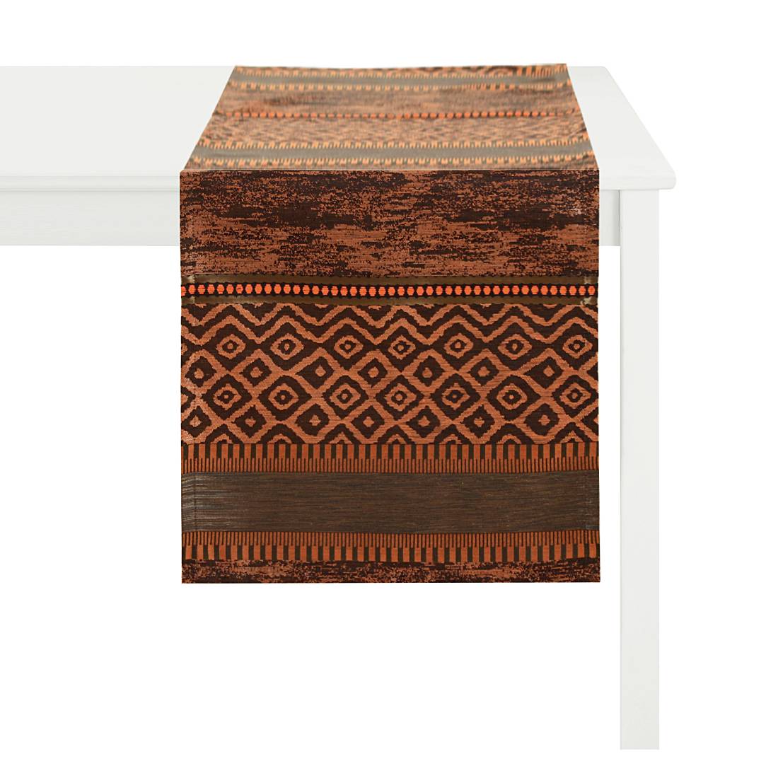 home24 Apelt Tischläufer Kitami Orange 75% Polyester/20% Baumwolle/5% Polyacryl 45x140 cm (BxH)