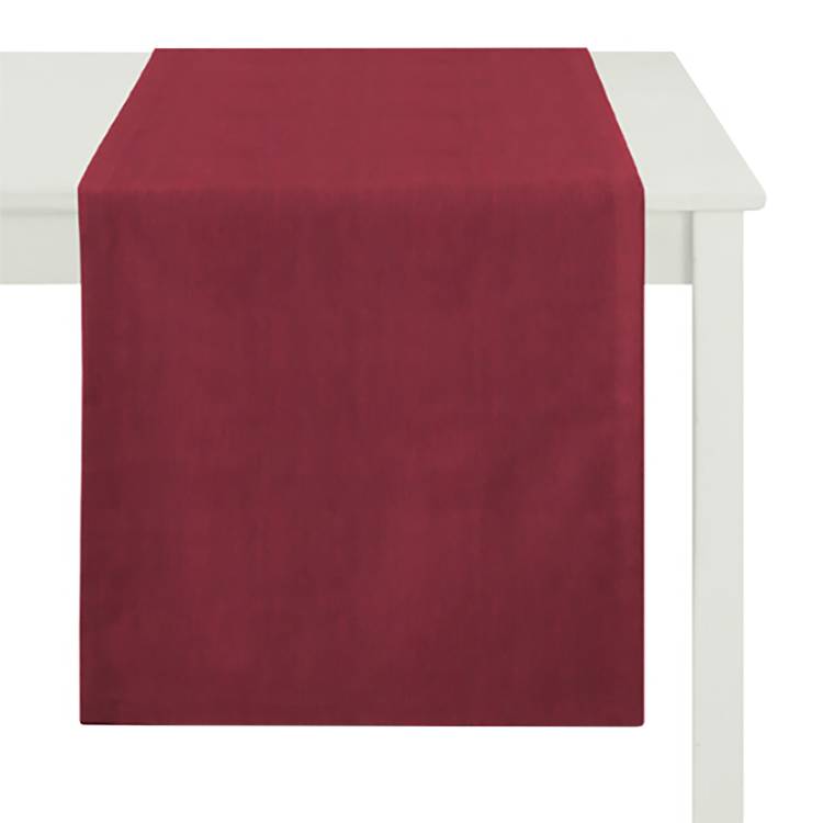 home24 Apelt Tischläufer Torino Dunkelrot Kunstfaser Modern 48x135 cm (BxT)