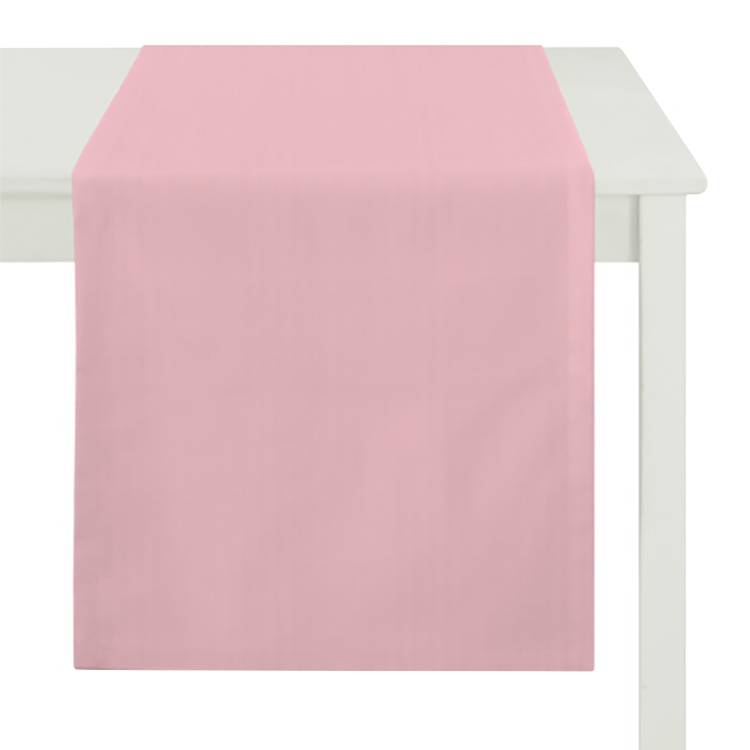 home24 Apelt Tischläufer Torino Rosa Kunstfaser Modern 48x135 cm (BxT)
