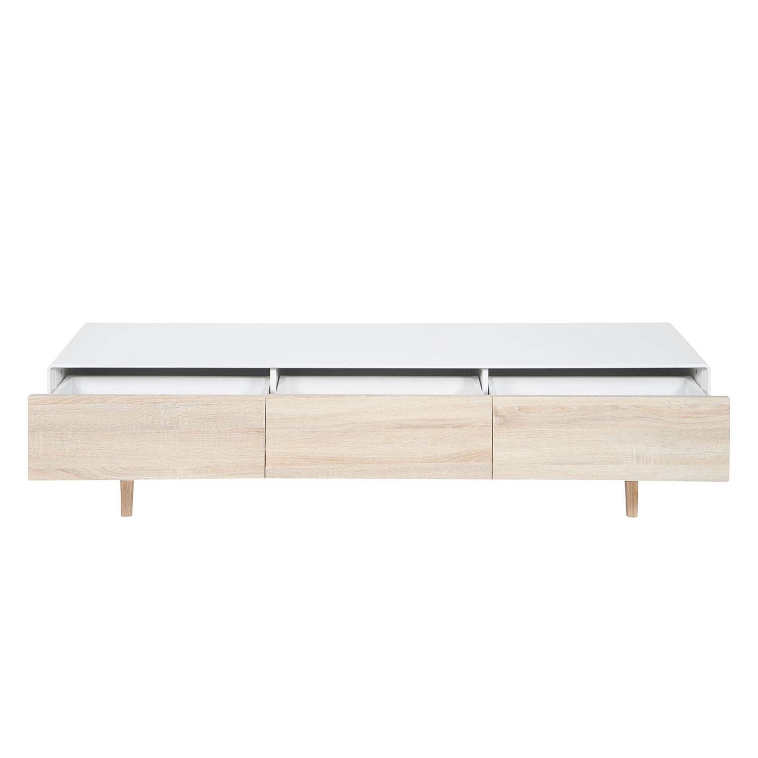 TV-Lowboard DRIO - Eiche Dekor / Weiß