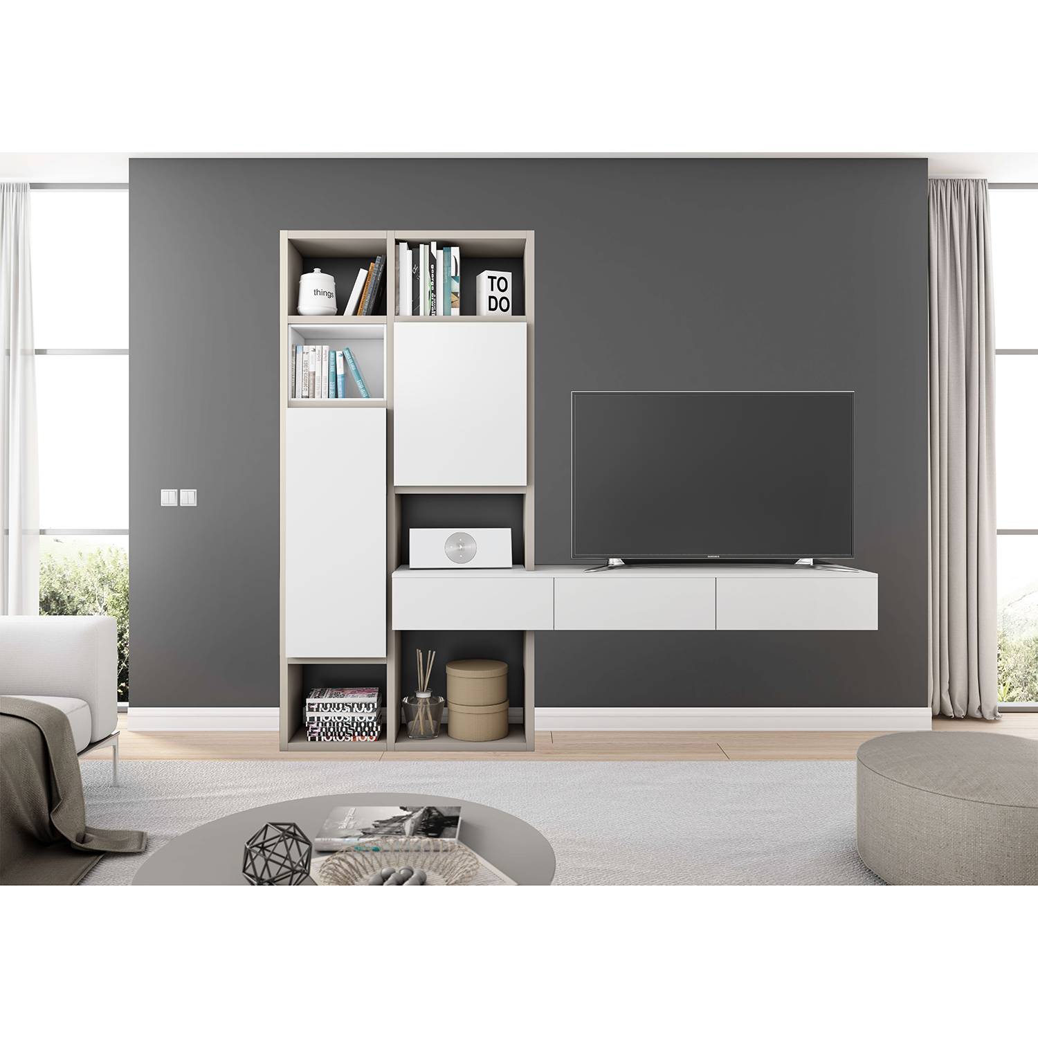 home24 TV-Wand Emporior IV