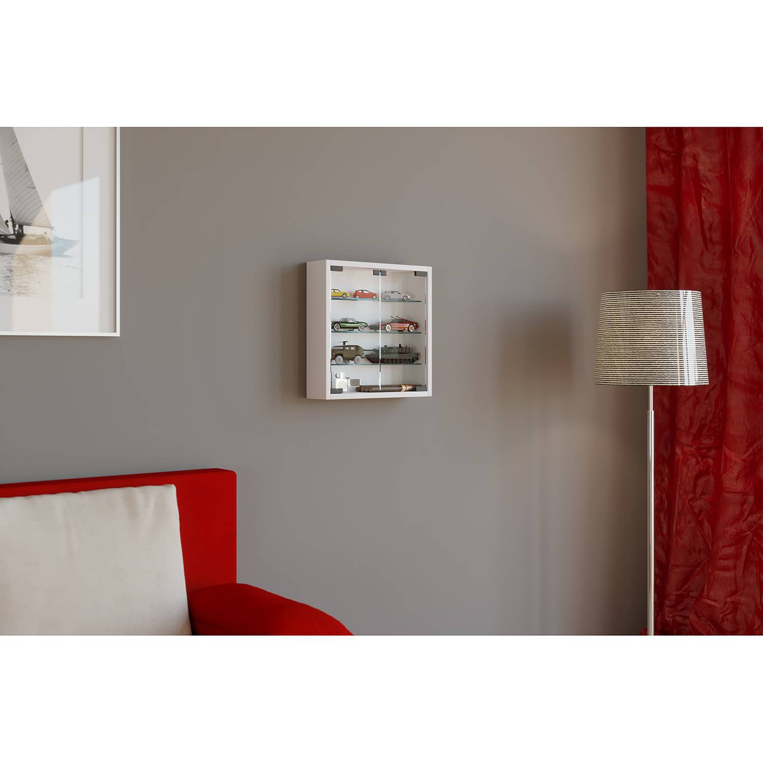 Wandvitrinekast Mandosa Vcm vcm kopen in de aanbieding