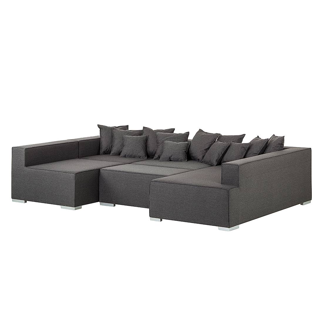 wohnlandschaft braun strukturstoff, jetzt bei home24: ecksofa von roomscape | home24, Design ideen