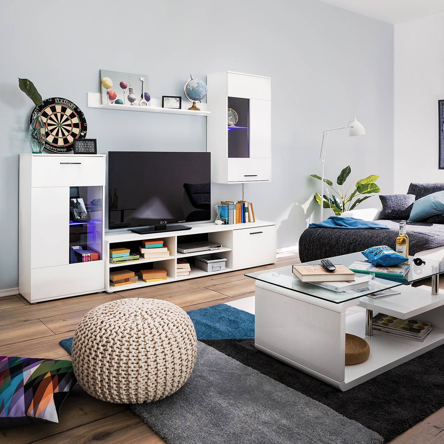 Wandmeubel Borna I 4 Delig Mooved mooved kopen in de aanbieding