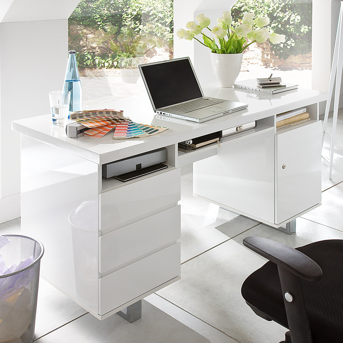 Moderner Schreibtisch Weiss Caseconrad Com