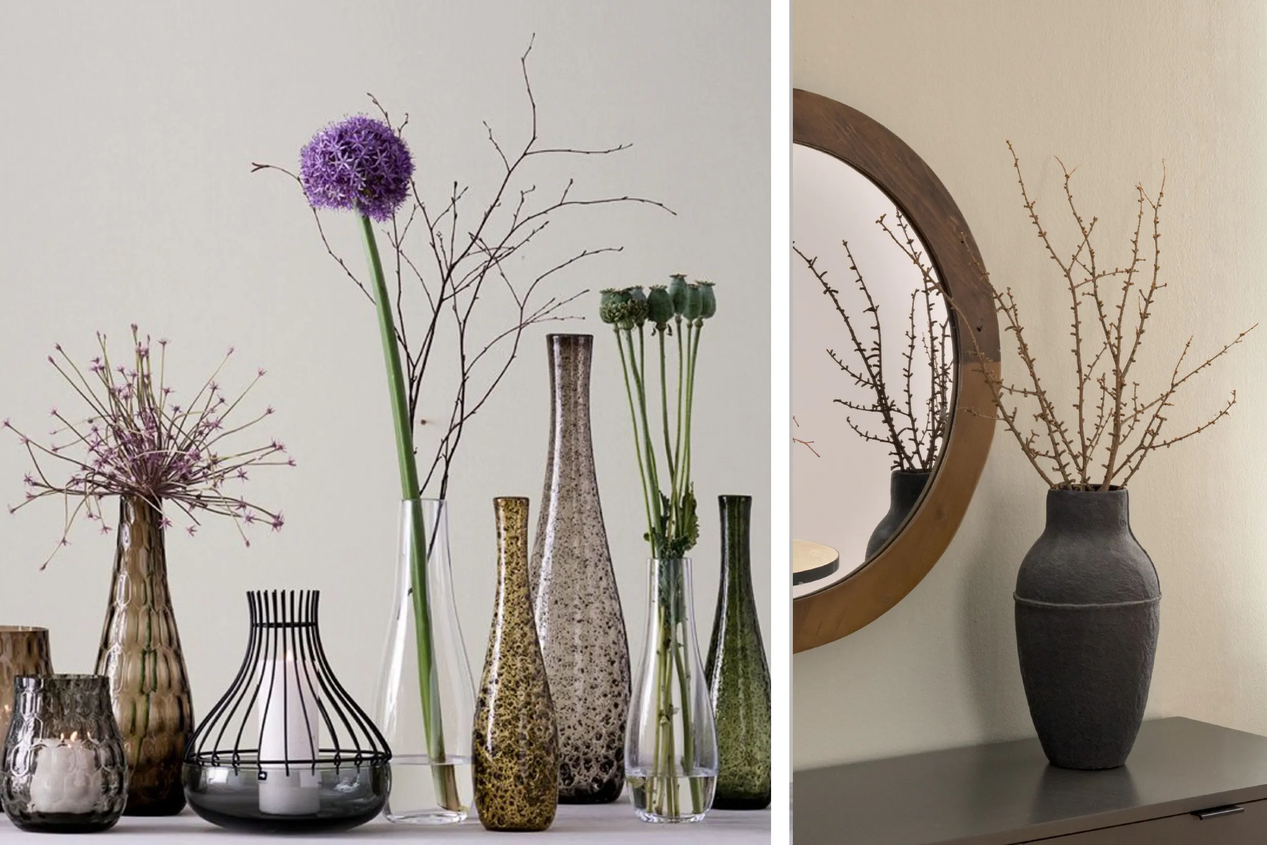 Welche Vase eignet sich für welche Blumen?