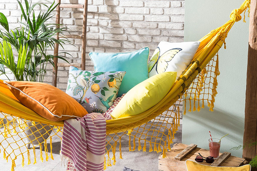 Hangmatten en kussens