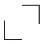 Symbol für geradlininge Formensprache