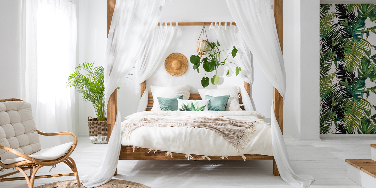 Schlafzimmer einrichten - sommerliche Raumideen