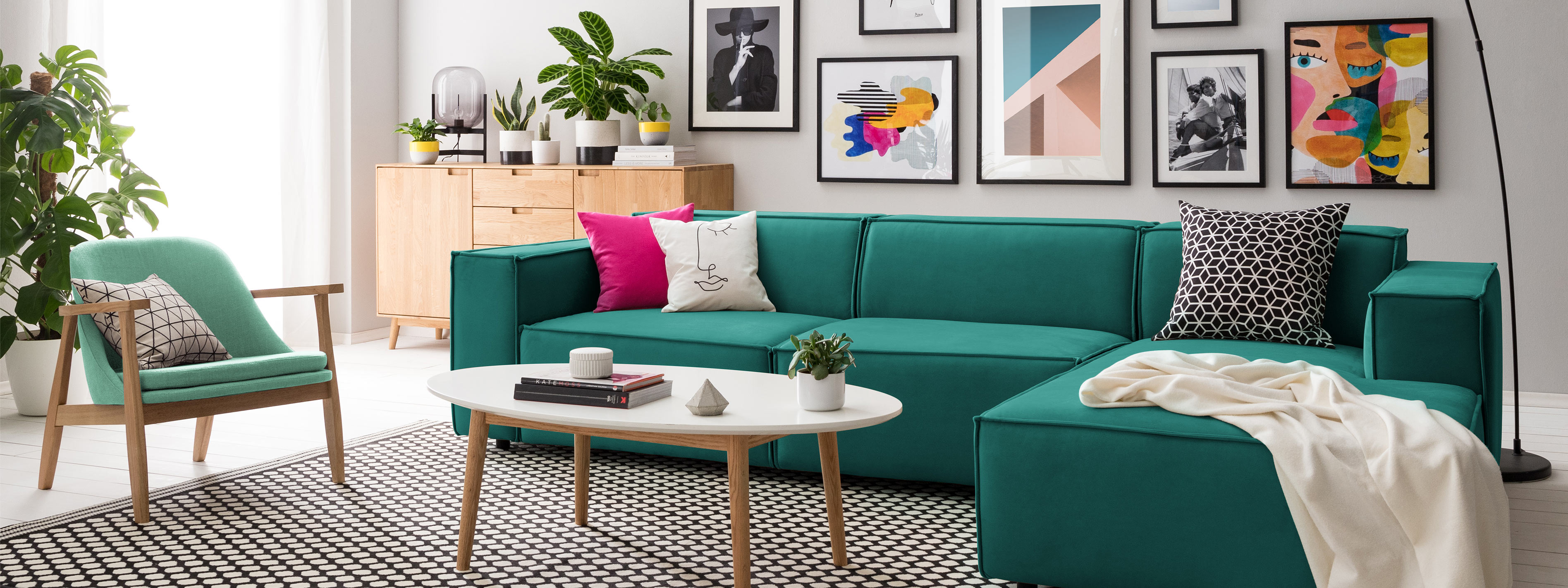 Bunte Farben zu Hause - Einrichten mit Retro-Möbeln