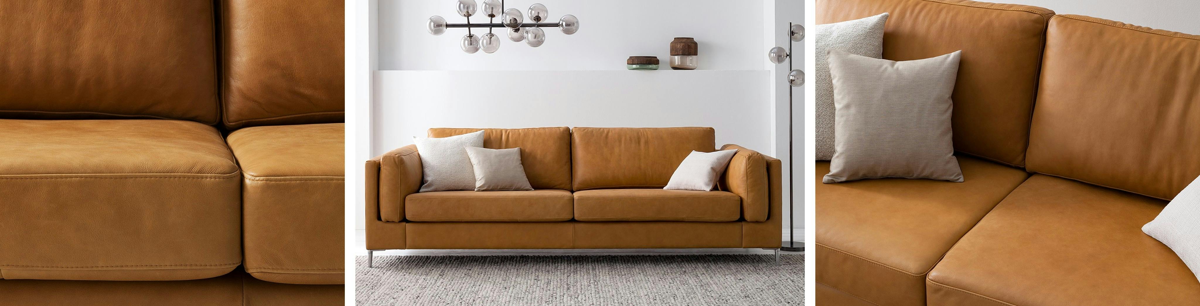 Ledersofa richtig pflegen für schöne Optik im Wohnzimmer