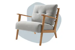 Sessel von Studio Copenhagen mit massivem Eichenholzgestell.