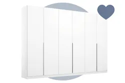 Weißer Schwebtürenschrank Alabama
