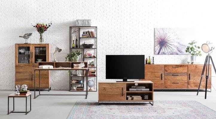 Schränke, Regale und halboffene Schränke aus Holz und Metall für das Wohnzimmer von home24