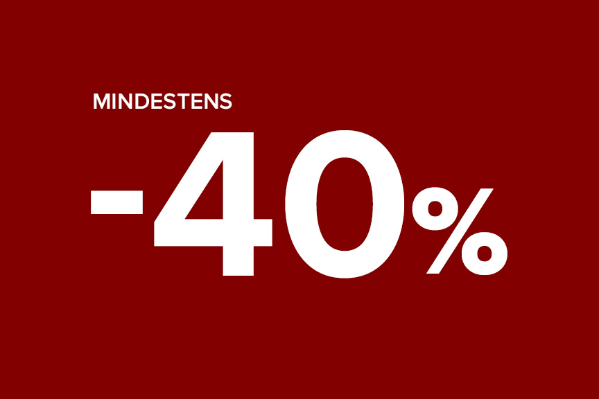 Mindestens -40 %