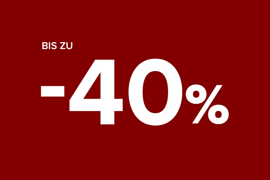 Bis zu -40 %