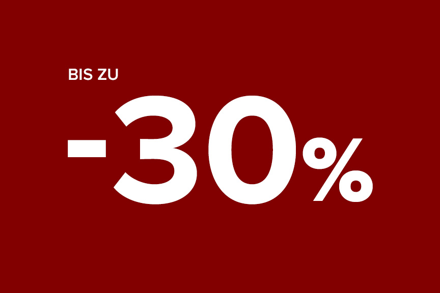 Bis zu -30 %
