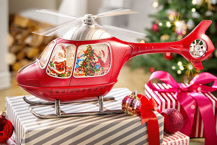 Roter Hubschschrauber als Weihnachtgeschenkidee für Kinder