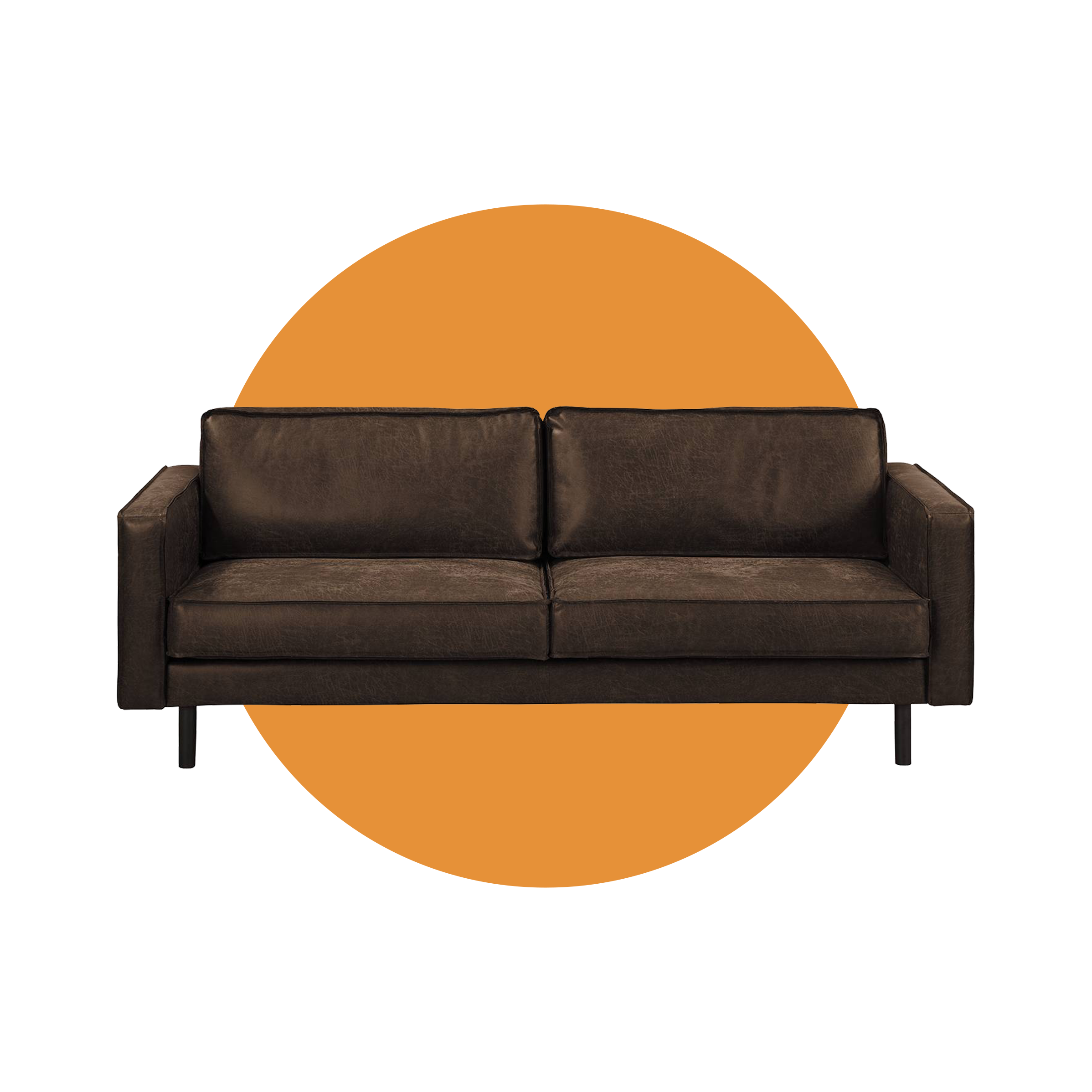 3-Sitzer Fort Dodge im Leder-Look